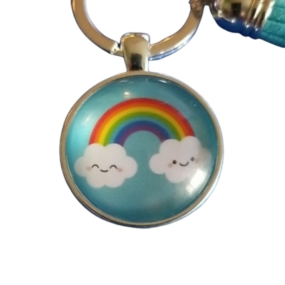Handcrafted Rainbow Keychain - Picture 2 of 4